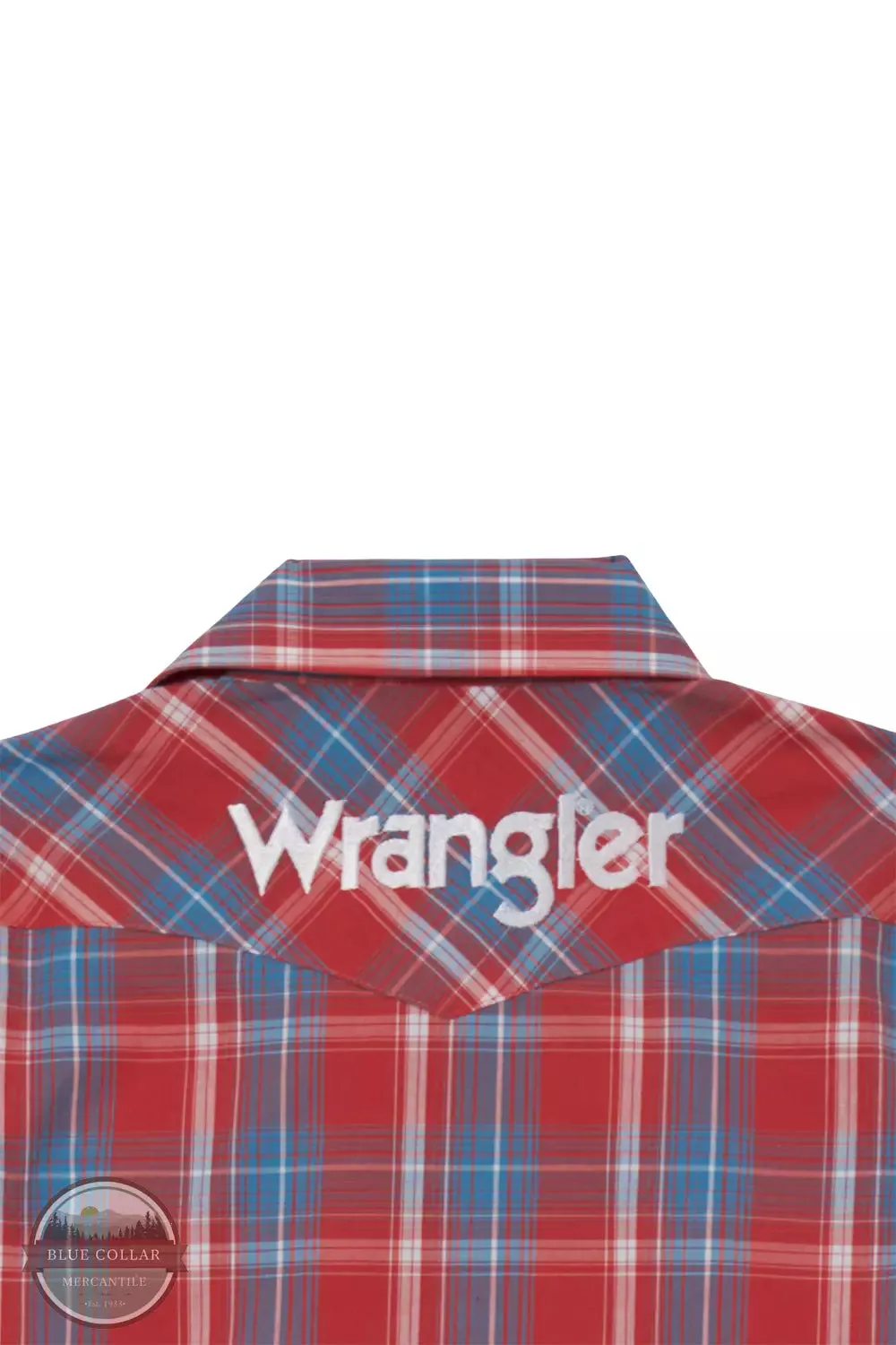 112344422 Logo Long Sleeve Western Snap Shirt in Apple Plaid