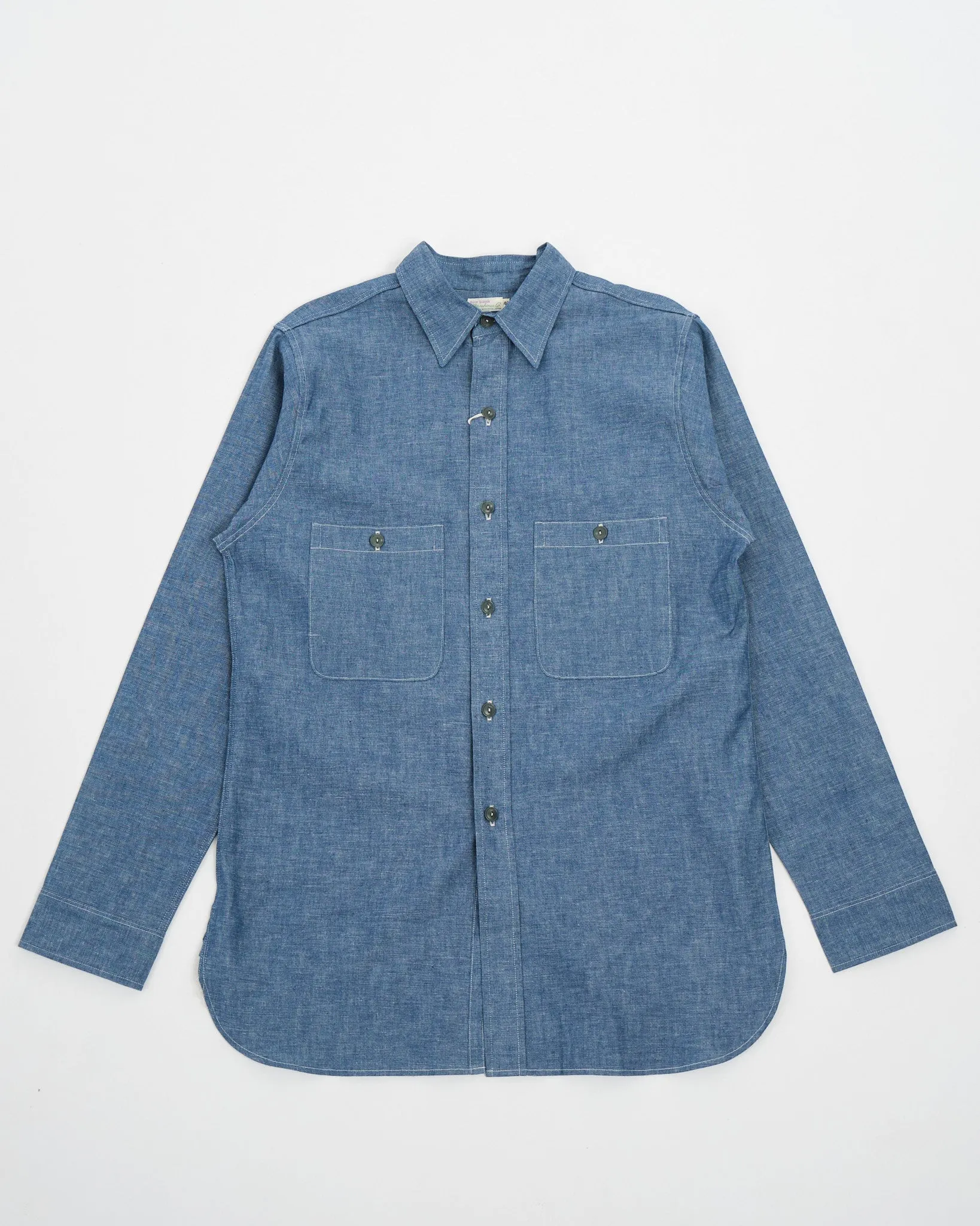 3044 USN Chambray Shirt Sax