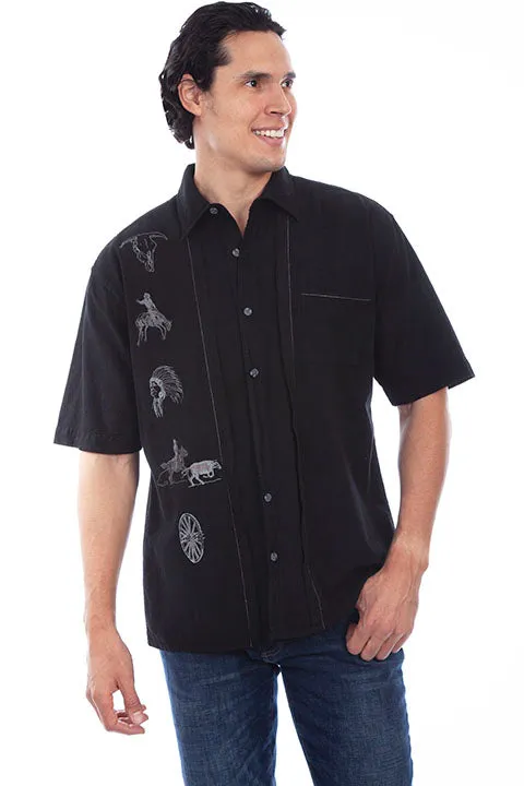 5287 BLK Short Sleeve Black Ranger Western Shirt