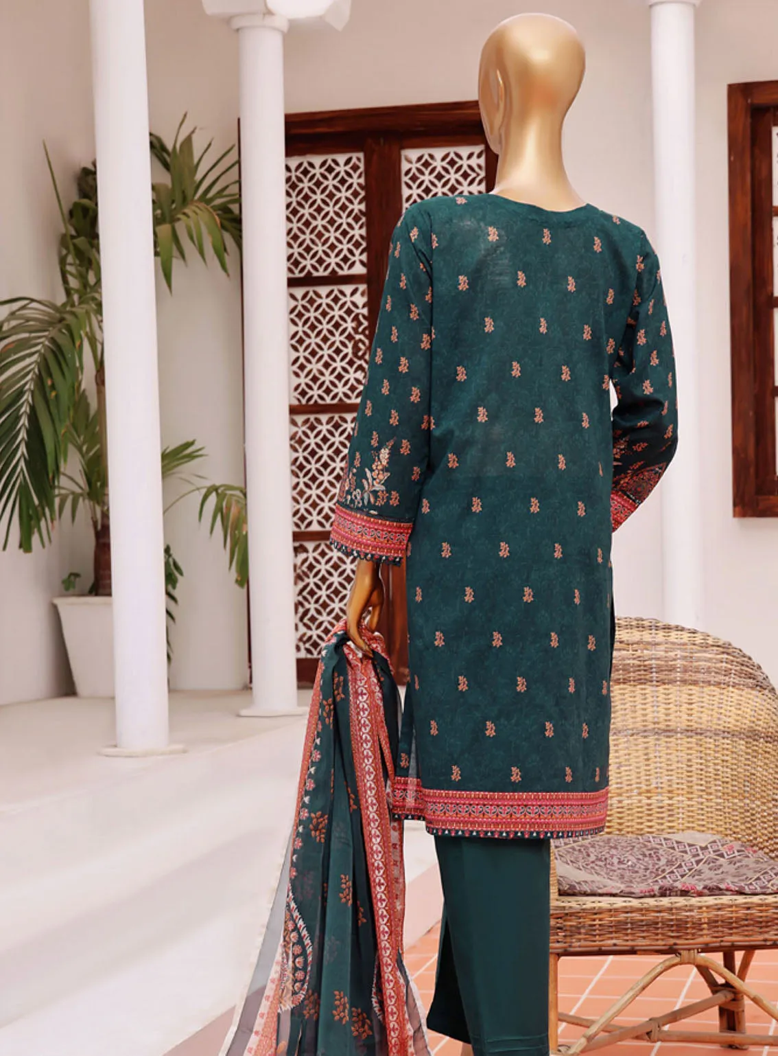 Aashkaar By HZ Textile Embroidered Lawn 3 Piece Stitched Suit - HZ24A D-405