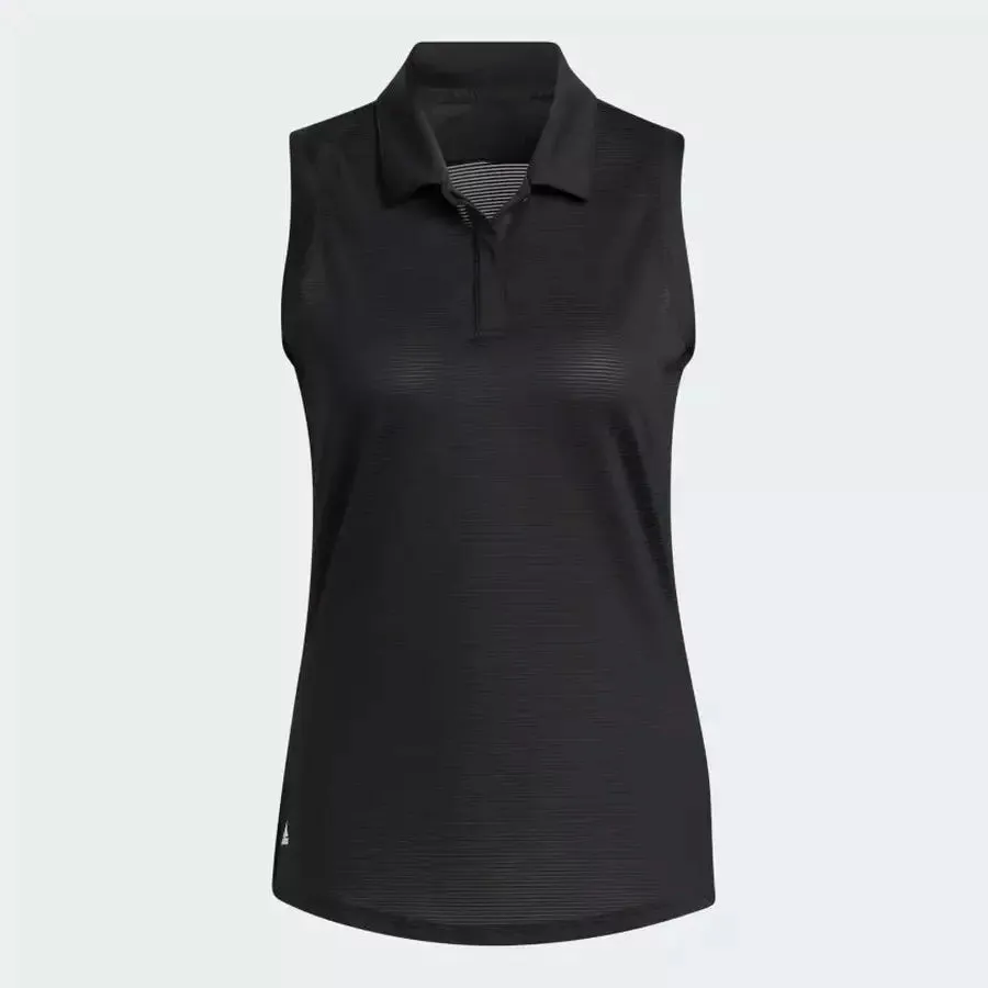 Adidas Sleeveless Polo Shirt Black