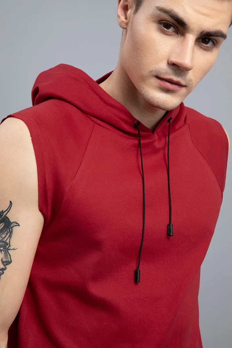 Agile Red Sleeveless T-Shirt