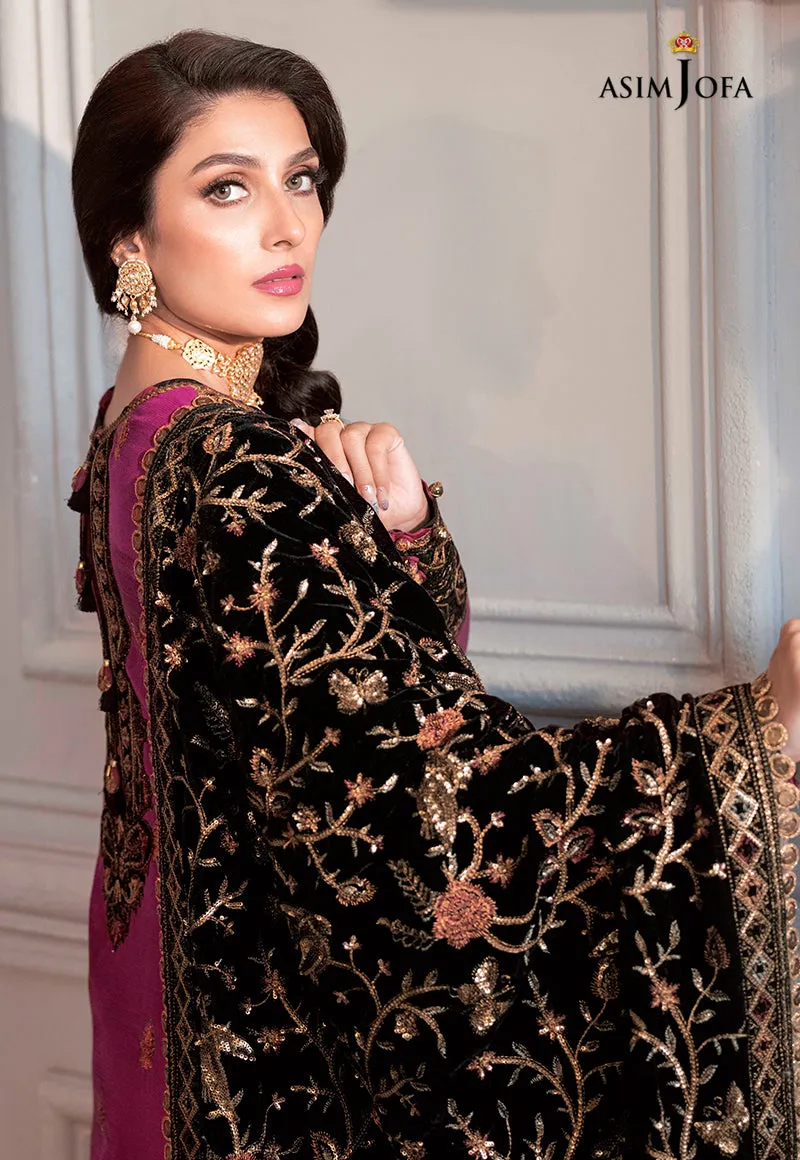 AJAM-04 EMBROIDERED RAW SILK 3 PCS