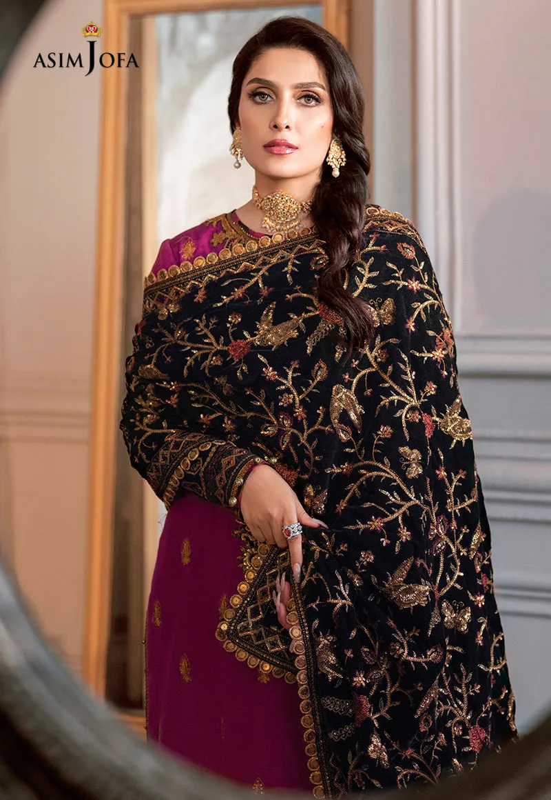 AJAM-04 EMBROIDERED RAW SILK 3 PCS