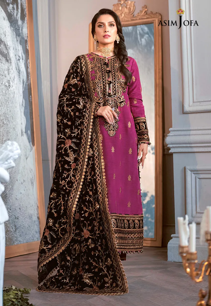 AJAM-04 EMBROIDERED RAW SILK 3 PCS