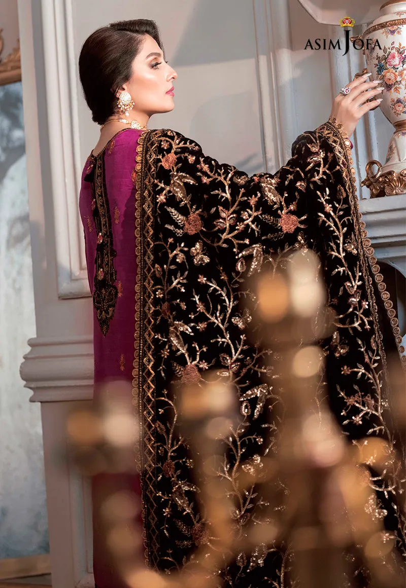 AJAM-04 EMBROIDERED RAW SILK 3 PCS