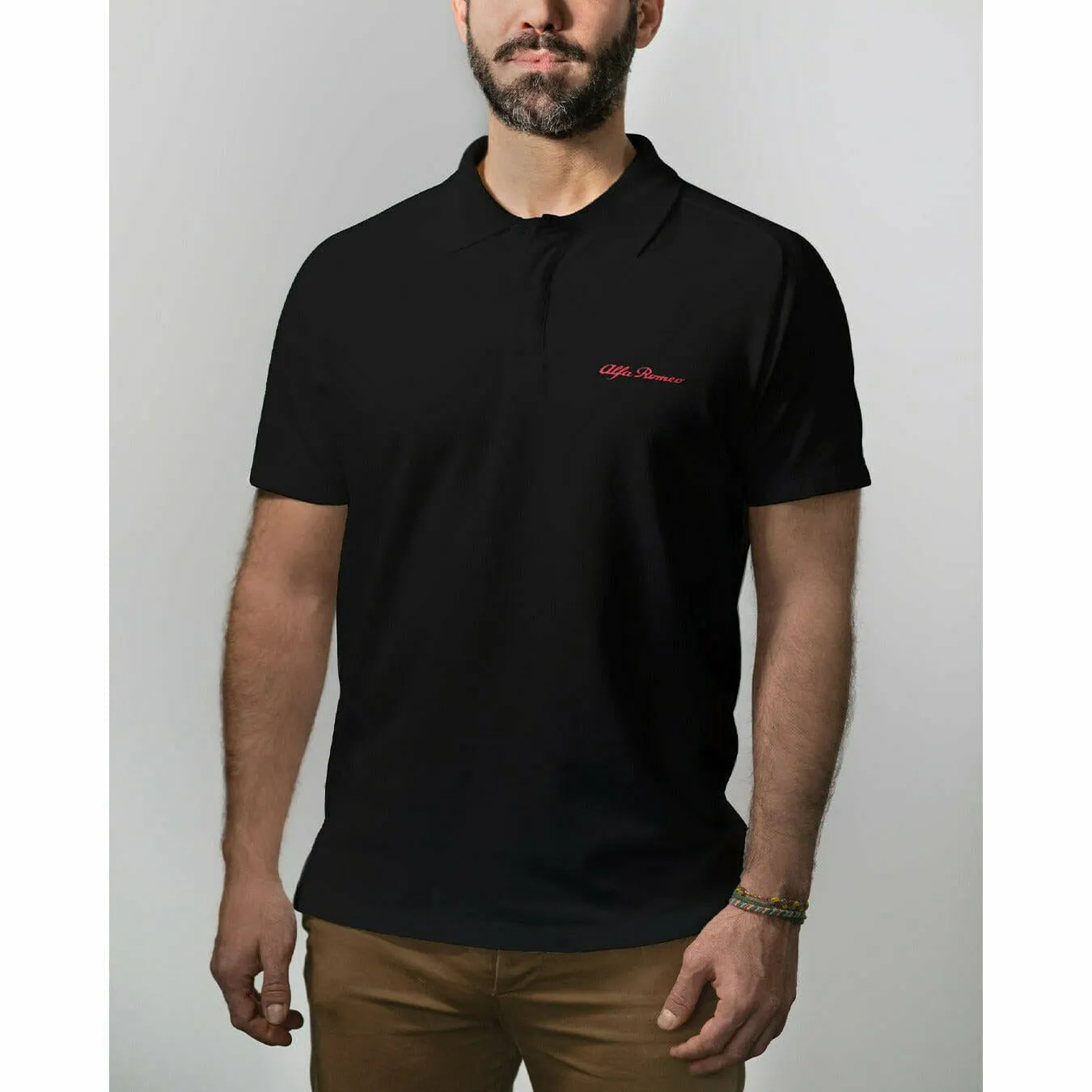 Alfa Romeo Racing Men's Script Polo Shirt