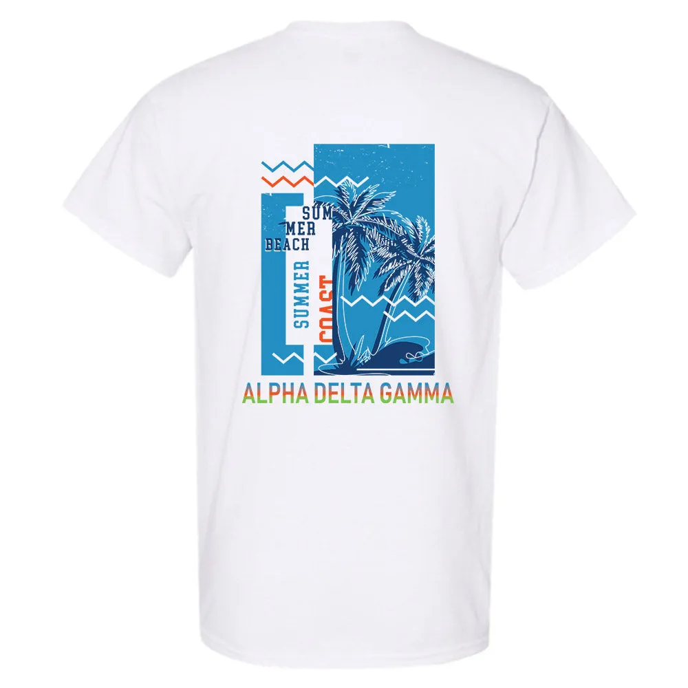 Alpha Delta Gamma Summer Waves T-Shirt