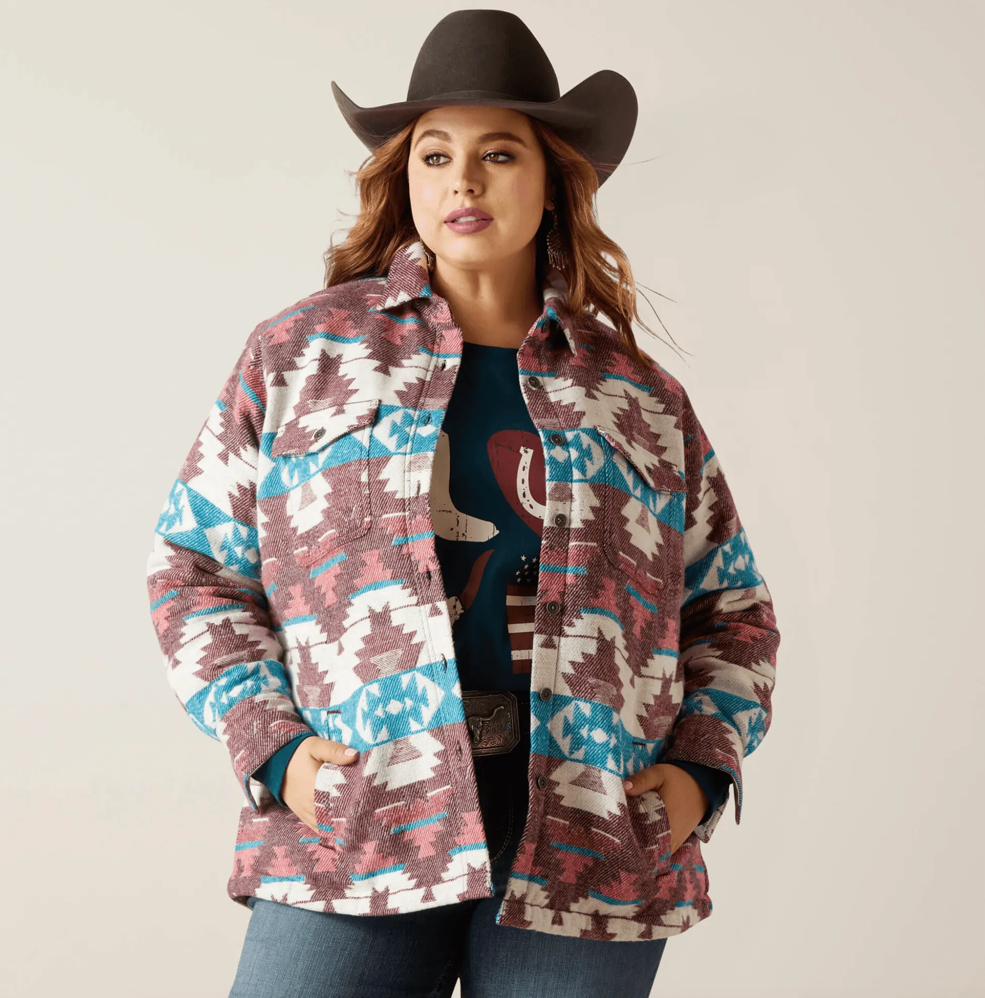 Ariat Women's Baja Jacquard Shirt Jacket 10046671