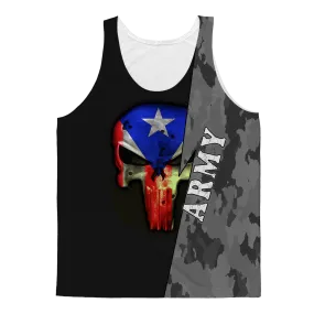 Army Skull All-Over-Print Tank Top