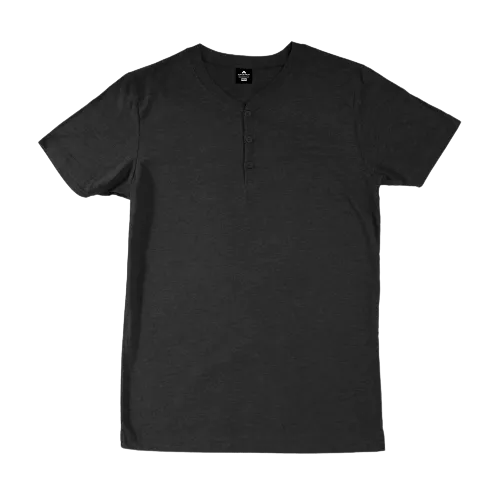 Black Henley T-Shirt