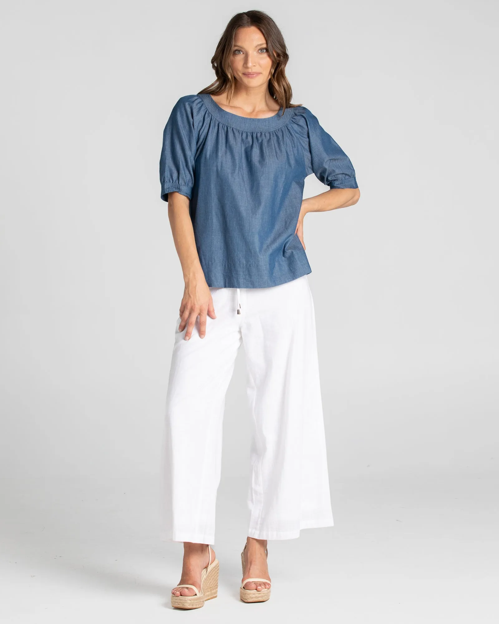 Bliss Top - Chambray