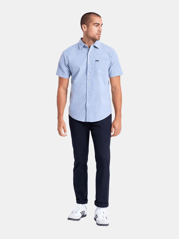 Brixton Charter Oxford Woven Shirt - Light Blue Chambray