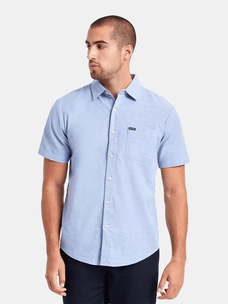 Brixton Charter Oxford Woven Shirt - Light Blue Chambray