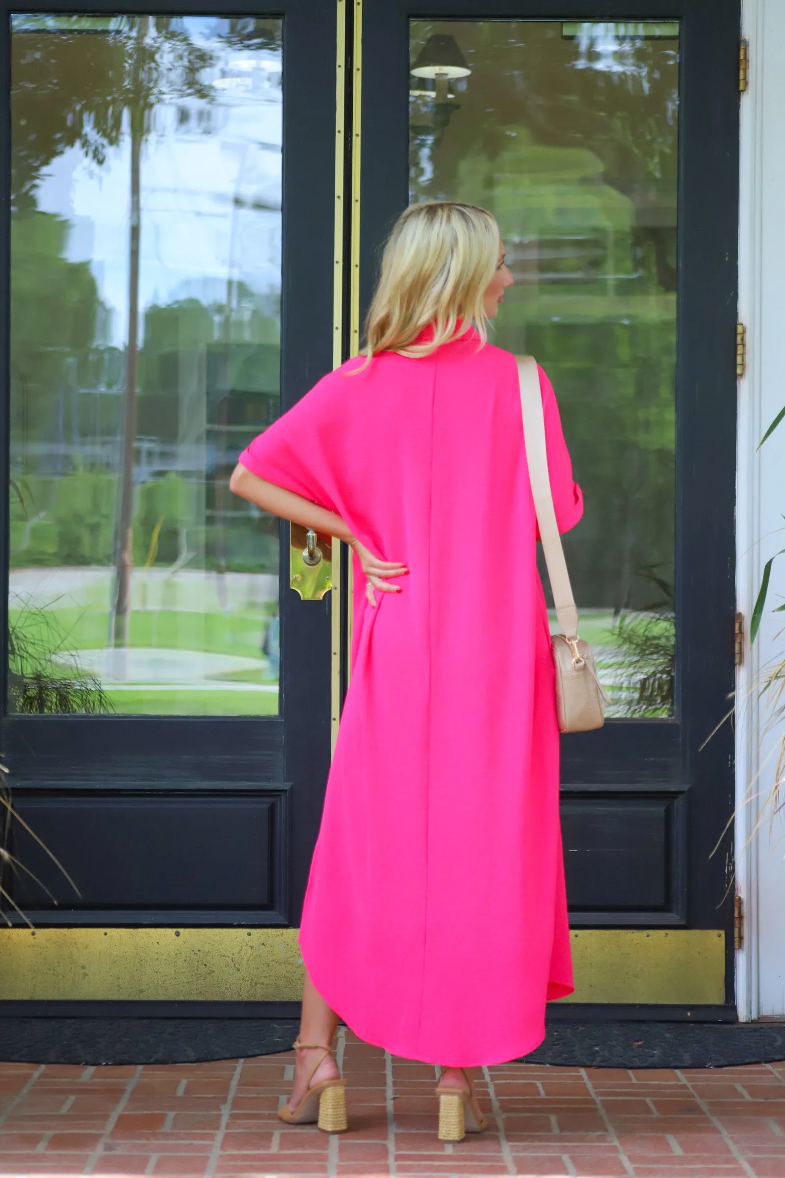 Button Me Up Maxi Dress