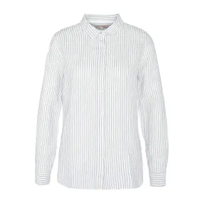 Camicia Donna Barbour Marine Righe Bianco / Celeste