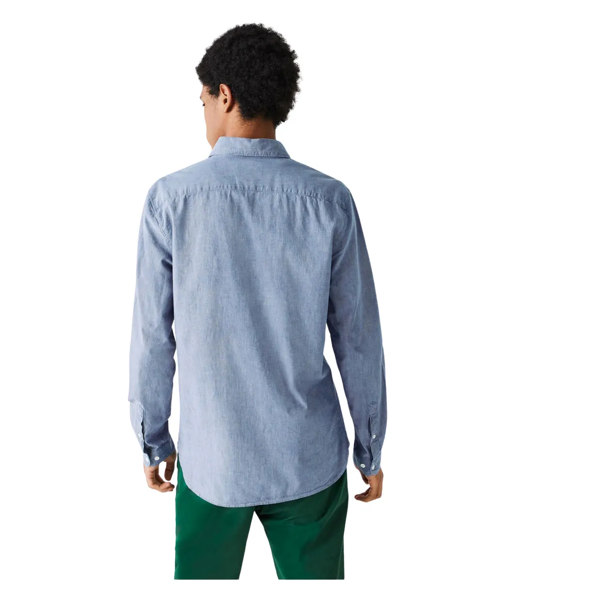 Camicia Lacoste Chambray Slim Fit Blu / Azzurro