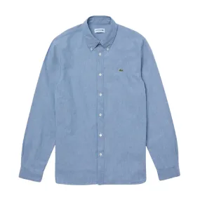 Camicia Lacoste Chambray Slim Fit Blu / Azzurro