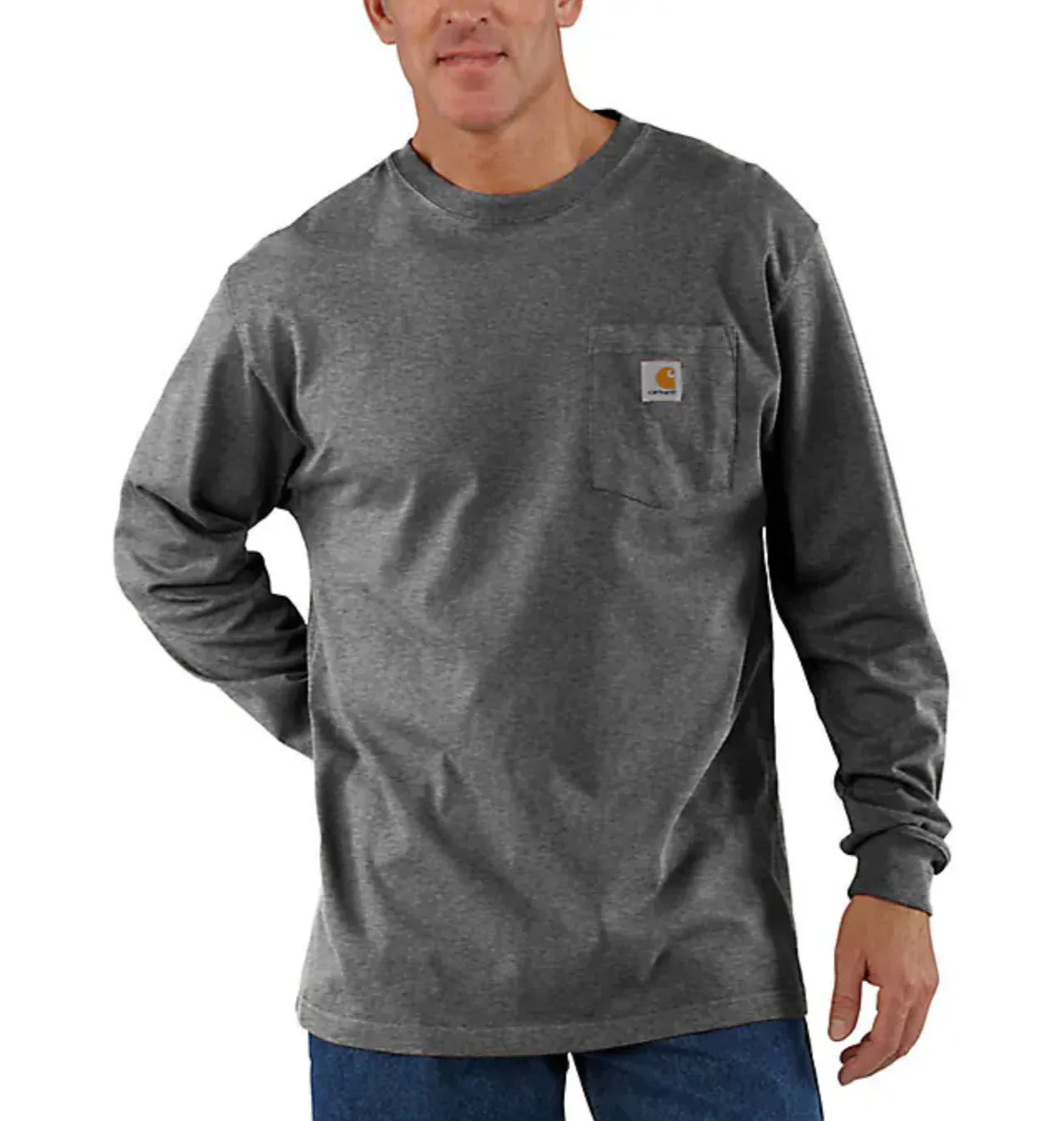 Carhartt K126 Loose Fit Heavyweight Long Sleeve Pocket T-Shirt