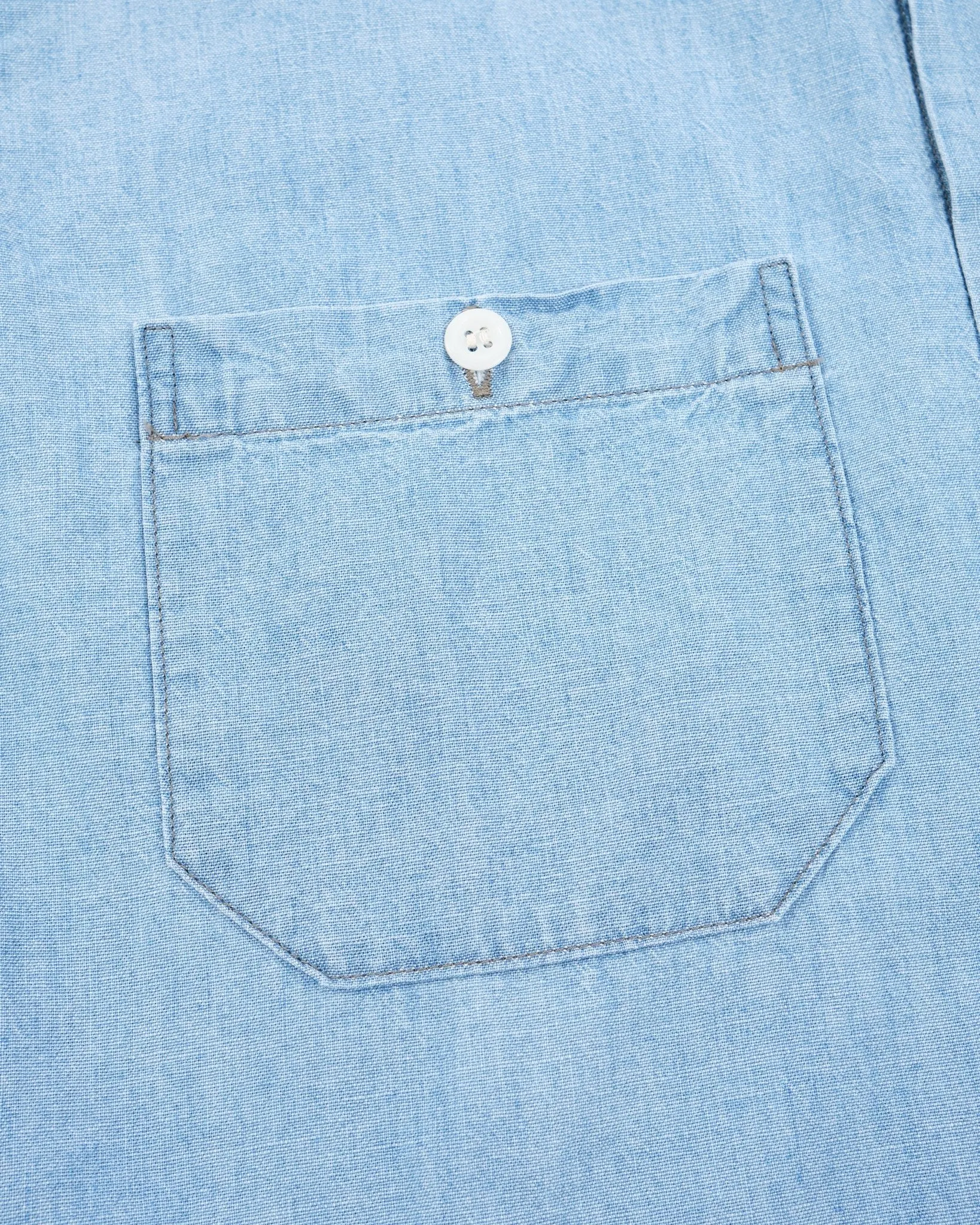 CHAMBRAY 60'S WORK SHIRT CHAMBRAY BLEACHED