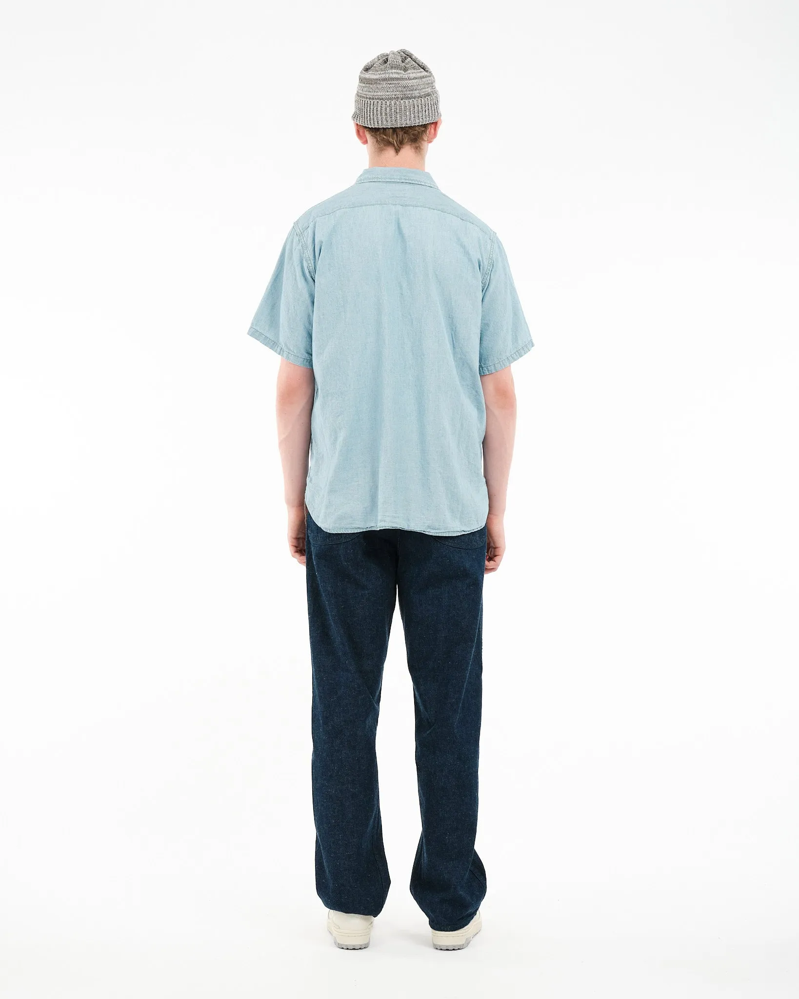 CHAMBRAY 60'S WORK SHIRT CHAMBRAY BLEACHED