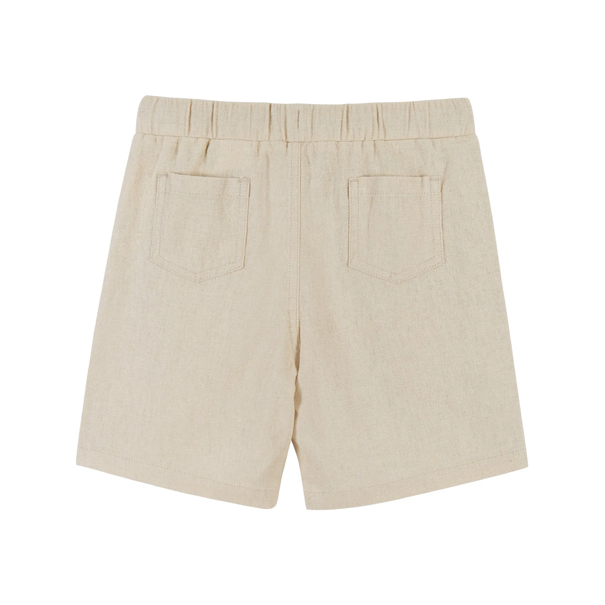 Chambray Drawstring Short | Stone