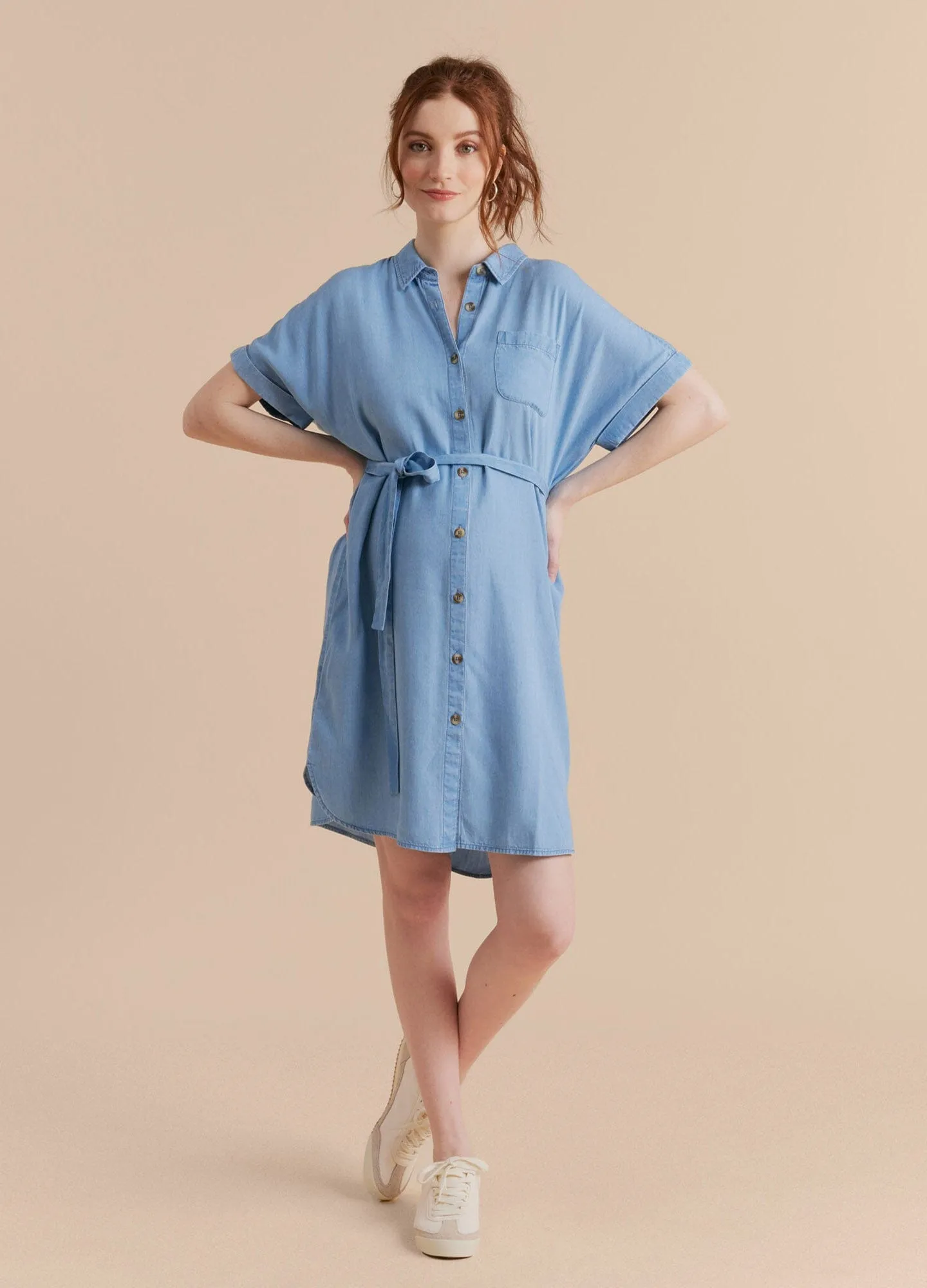 Chambray Shirt Dress