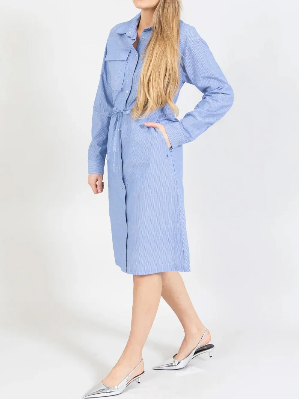 COSTER CHAMBRAY SHIRT DRESS