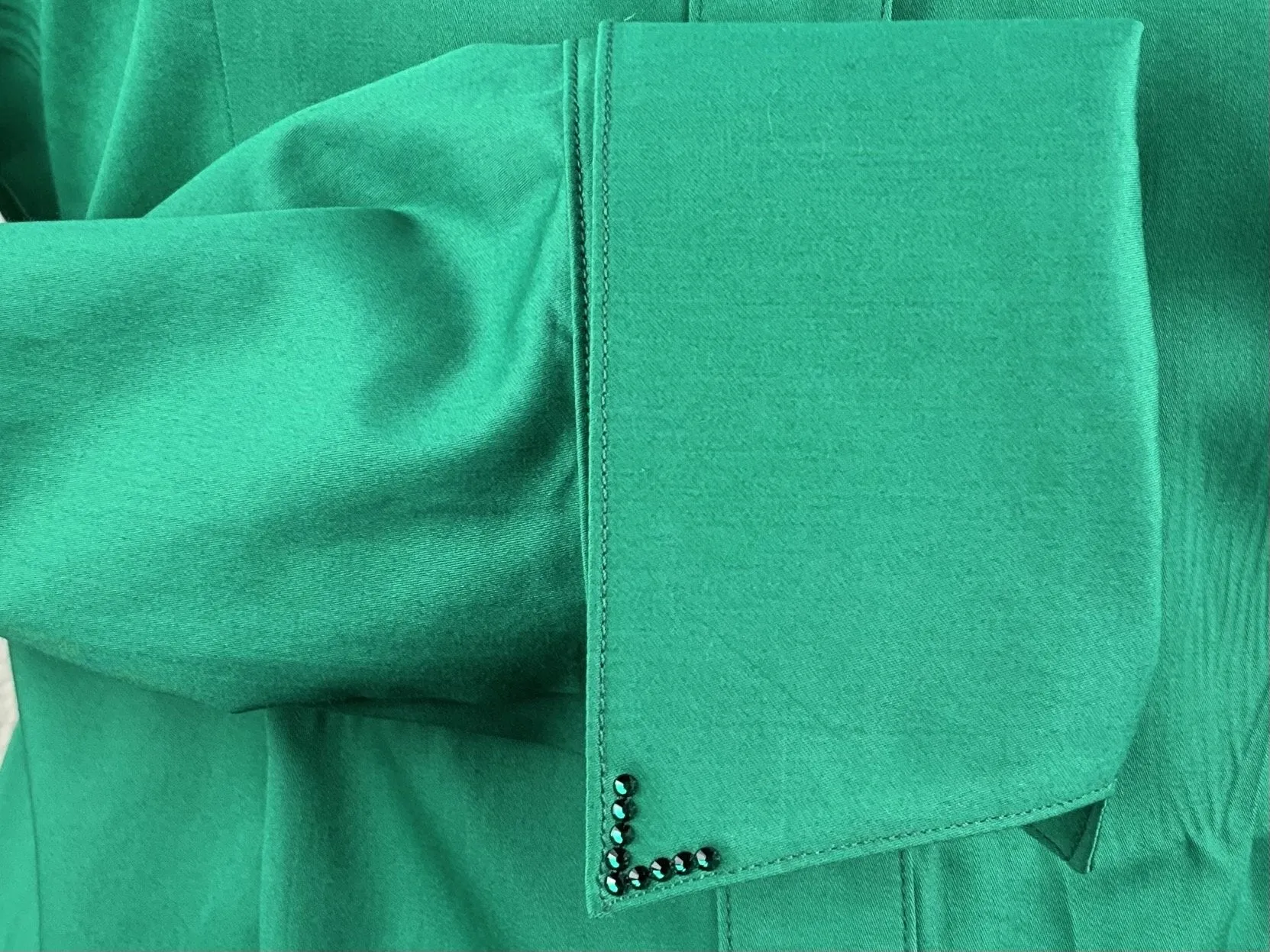 CR Classic Emerald Green Cotton Sateen - FINAL SALE