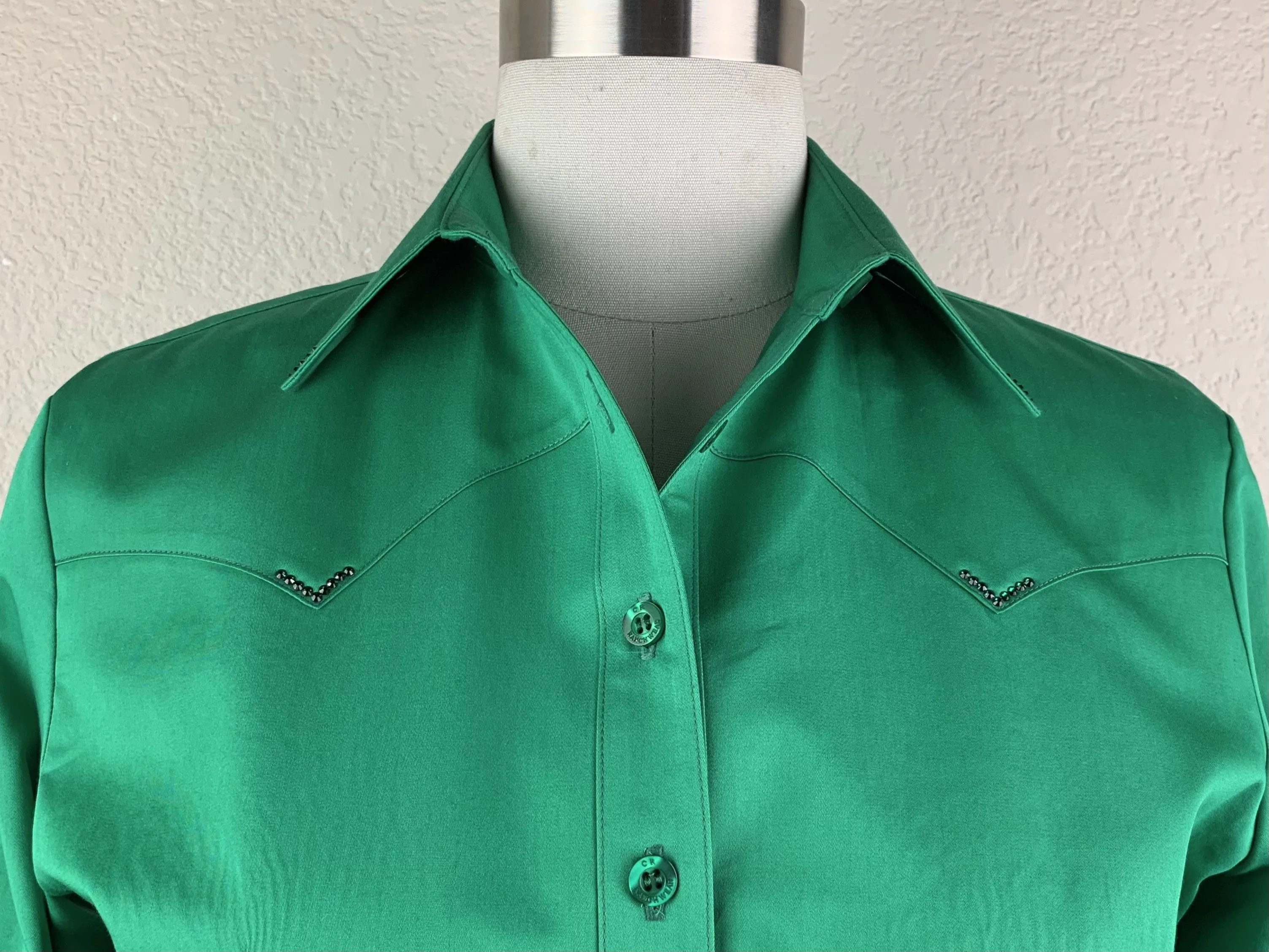 CR Classic Emerald Green Cotton Sateen - FINAL SALE