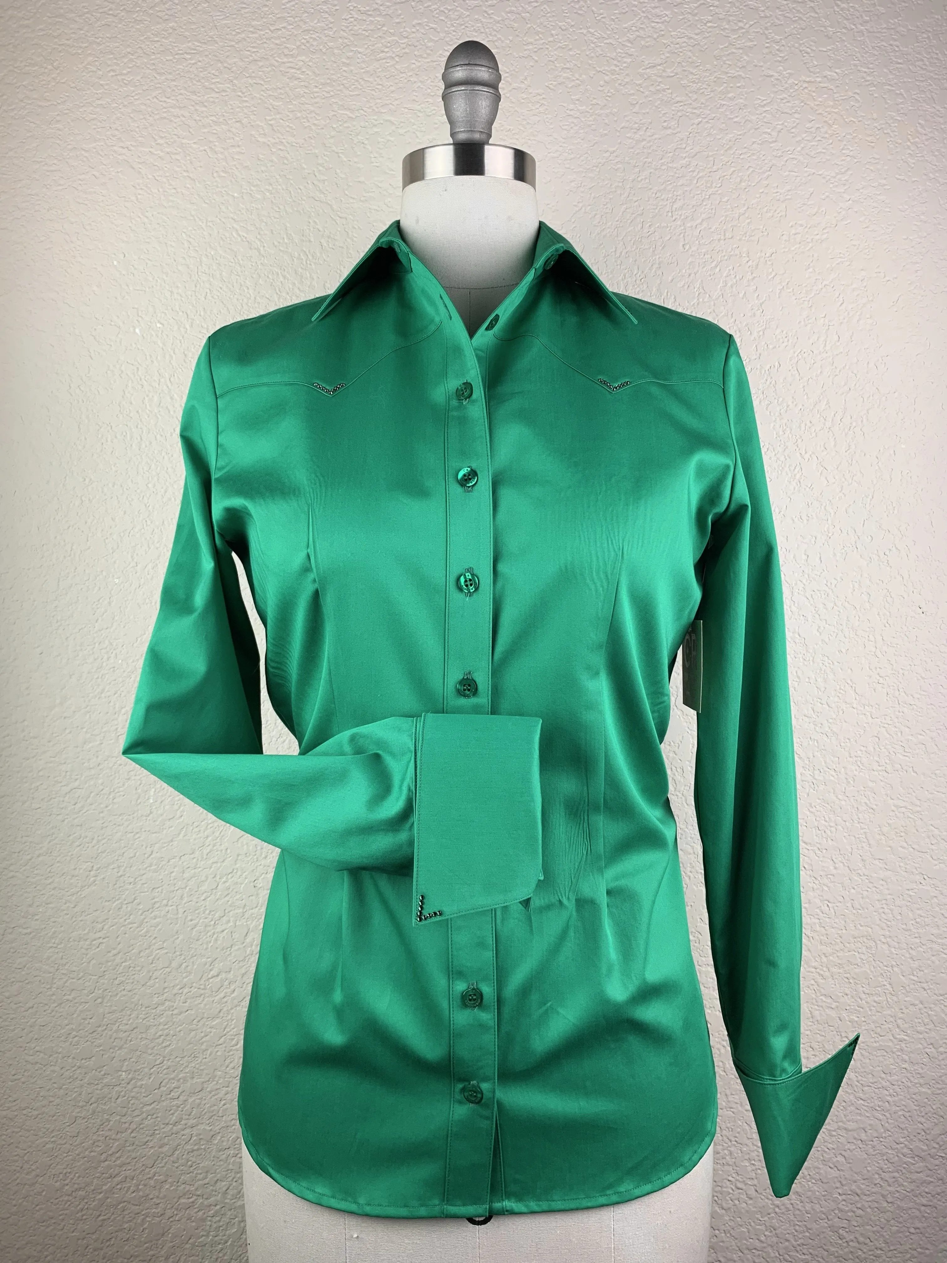 CR Classic Emerald Green Cotton Sateen - FINAL SALE