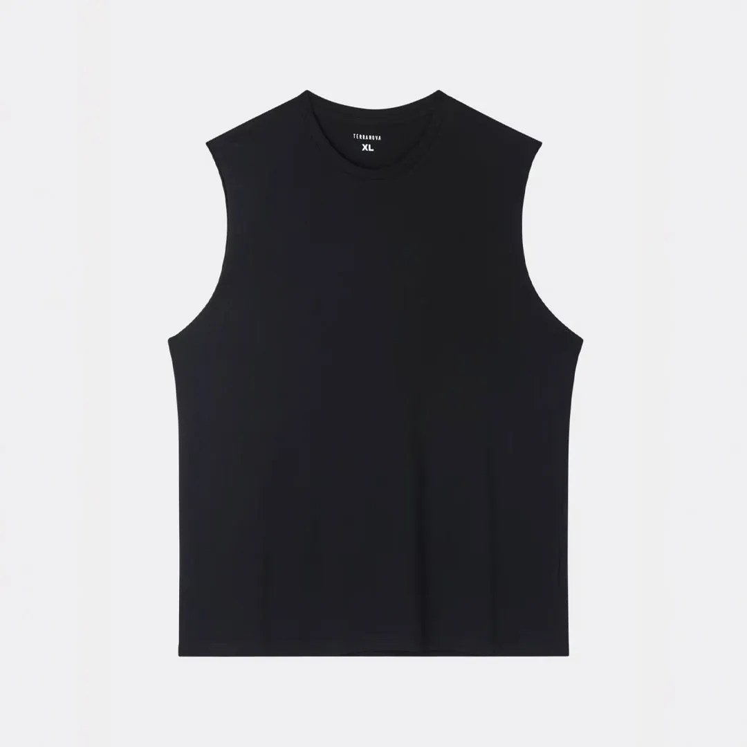 Crew Neck Sleeveless T-Shirt