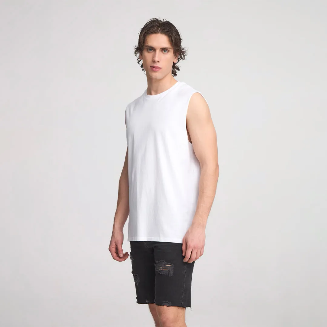 Crew Neck Sleeveless T-Shirt