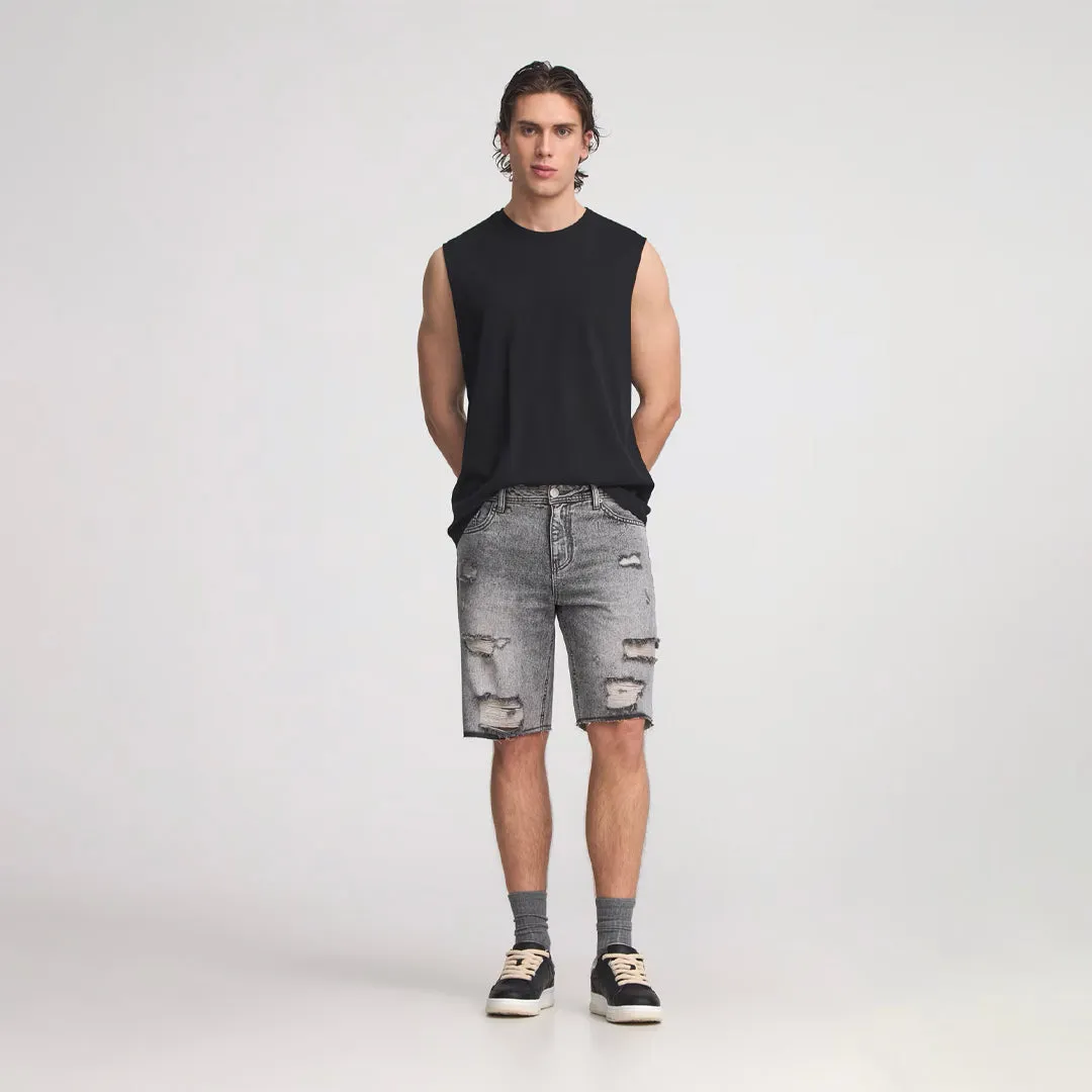 Crew Neck Sleeveless T-Shirt