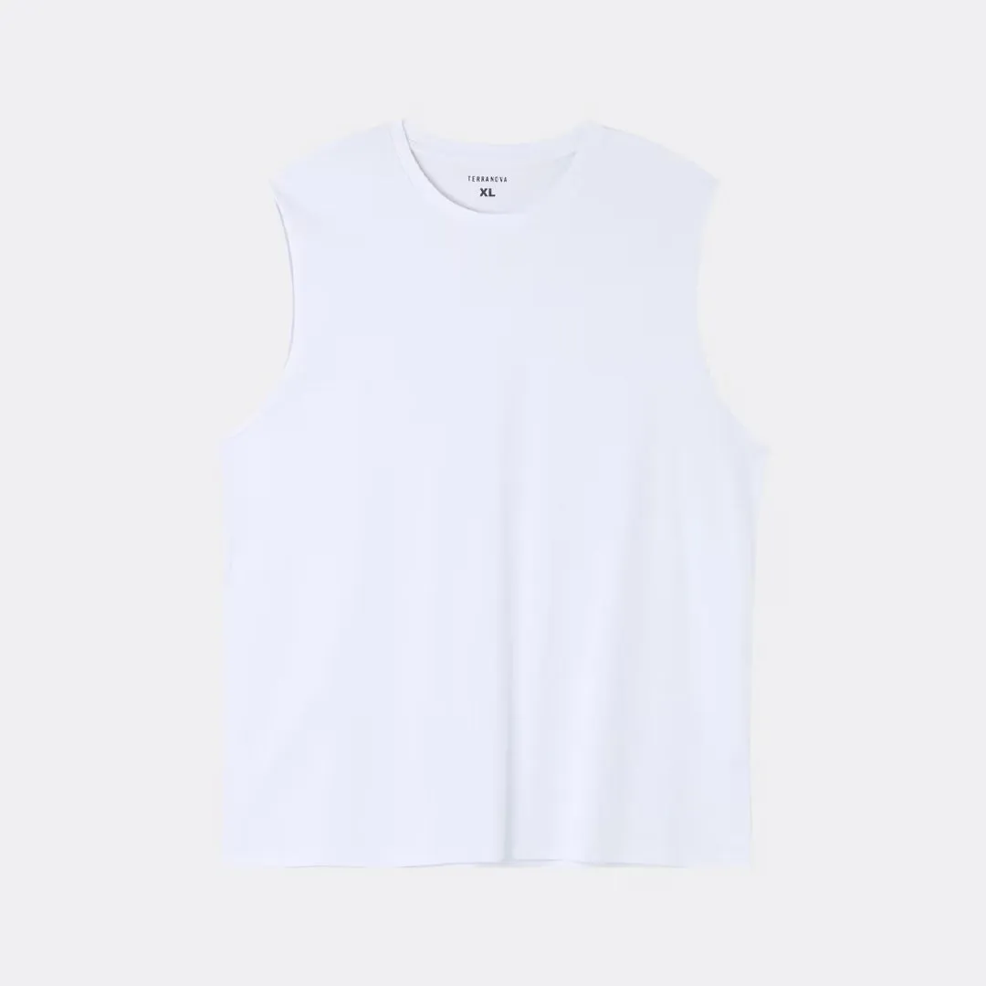 Crew Neck Sleeveless T-Shirt