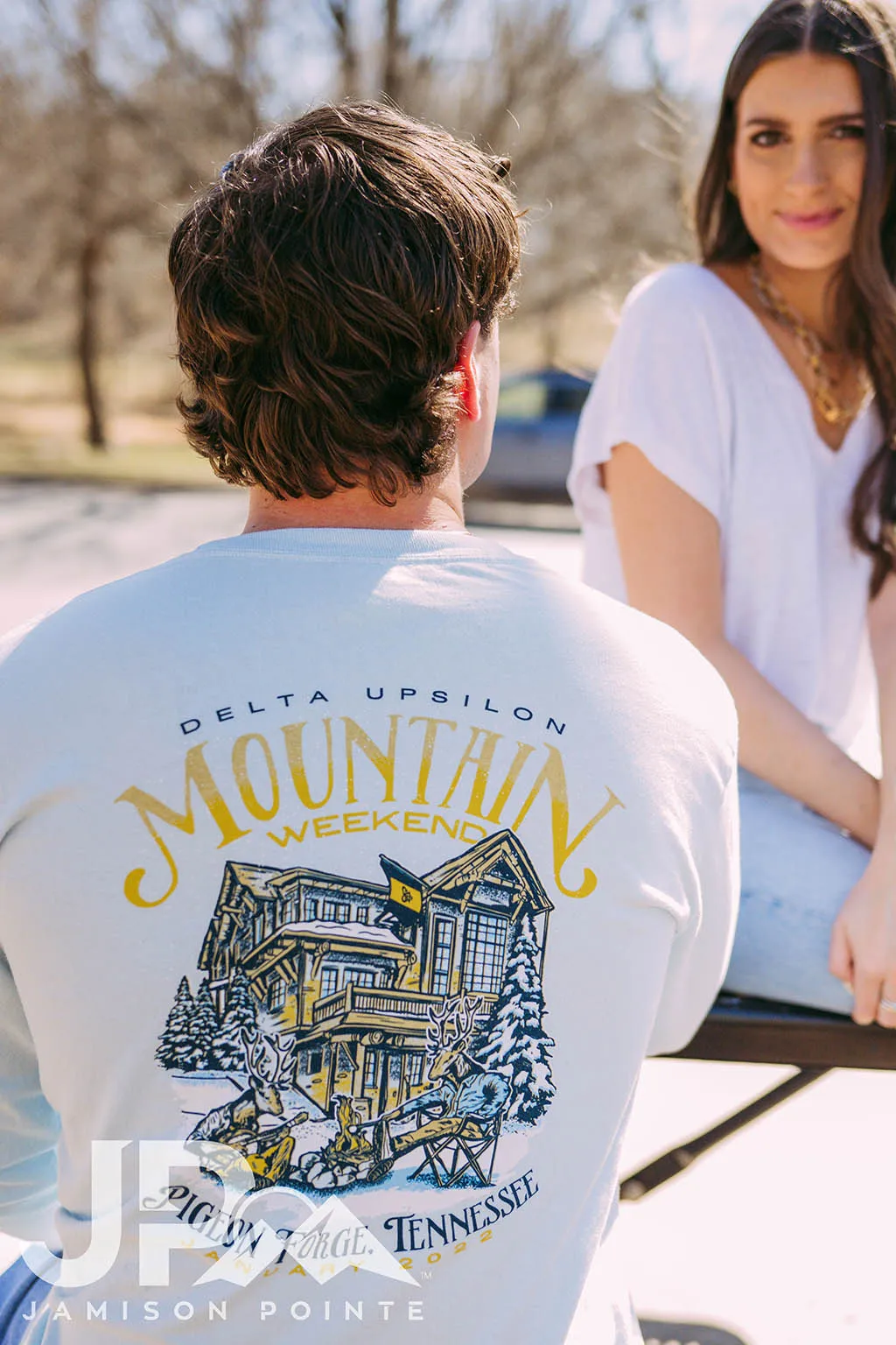 Delta Upsilon Mountain Weekend Ski Lodge Tee