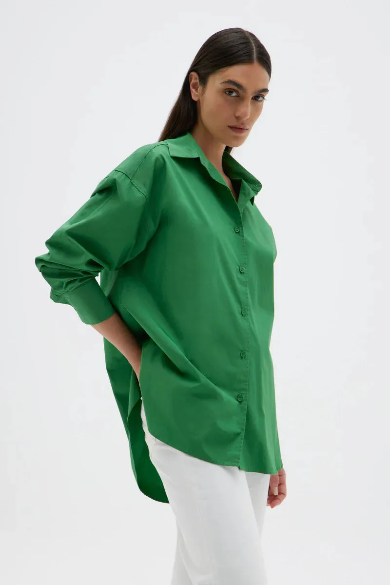 Everyday Poplin Shirt Bermuda Green