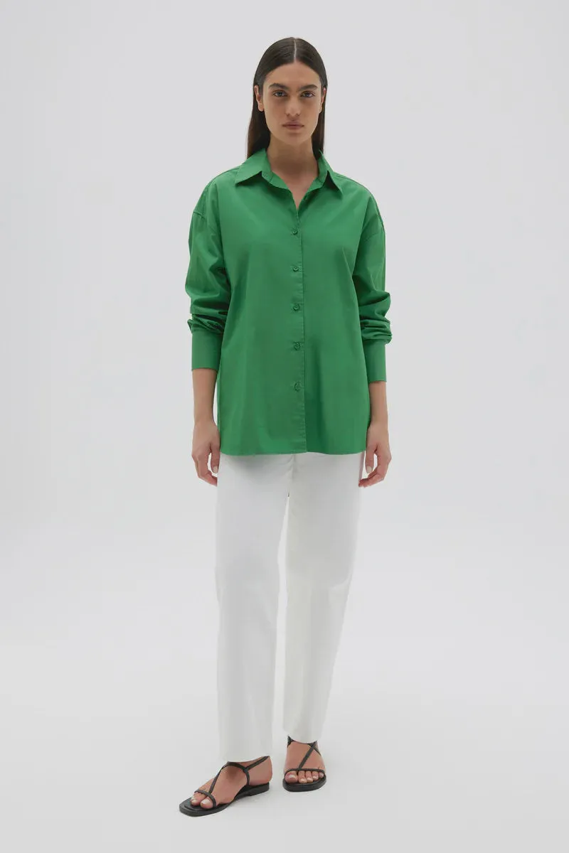 Everyday Poplin Shirt Bermuda Green