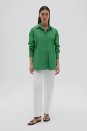 Everyday Poplin Shirt Bermuda Green