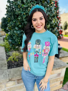 Faux Sequin Nutcracker Graphic Tee