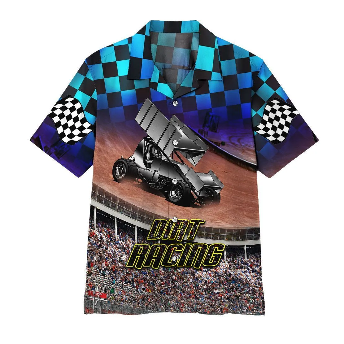 Gearhuman 3D Dirt Track Racing Hawaii Shirt