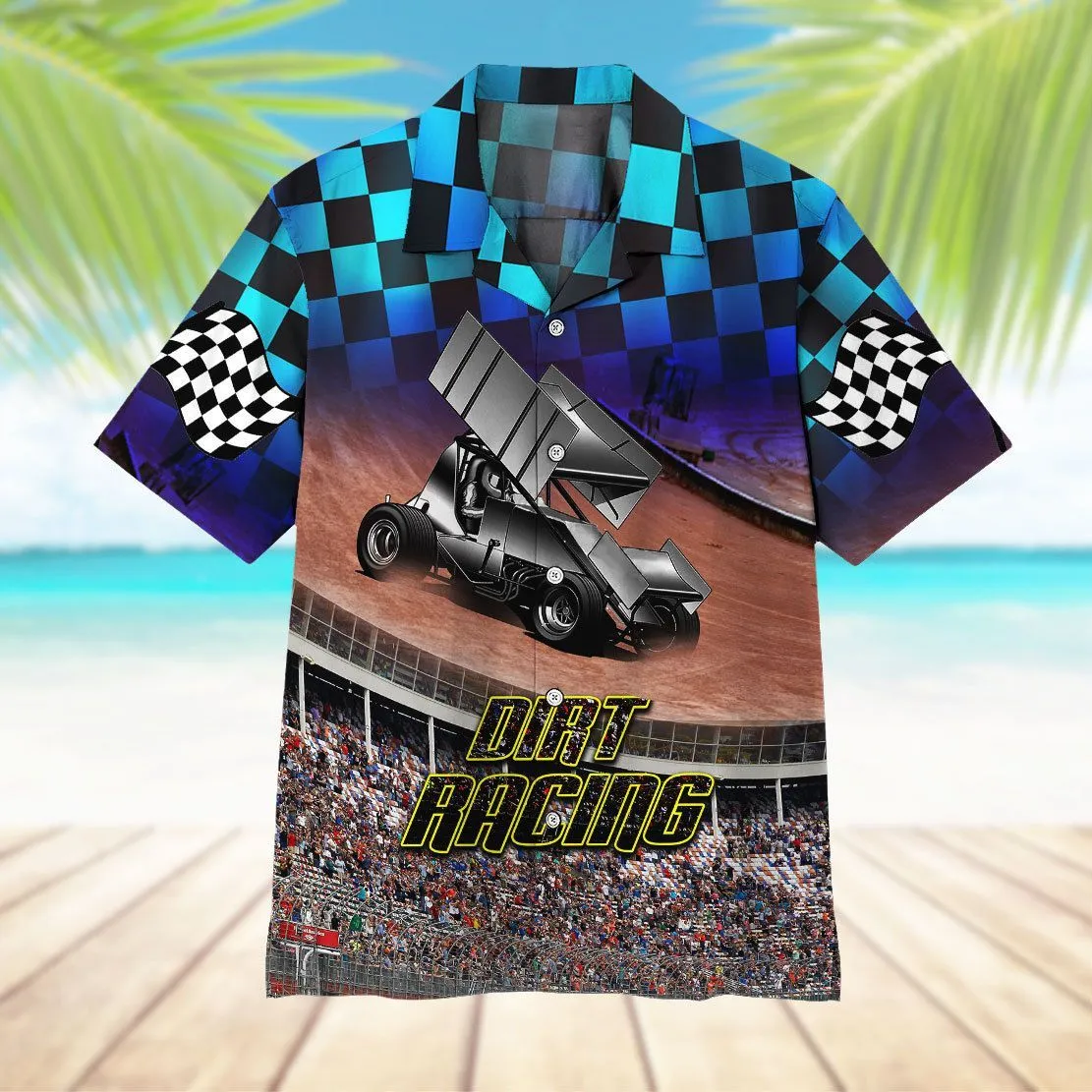 Gearhuman 3D Dirt Track Racing Hawaii Shirt