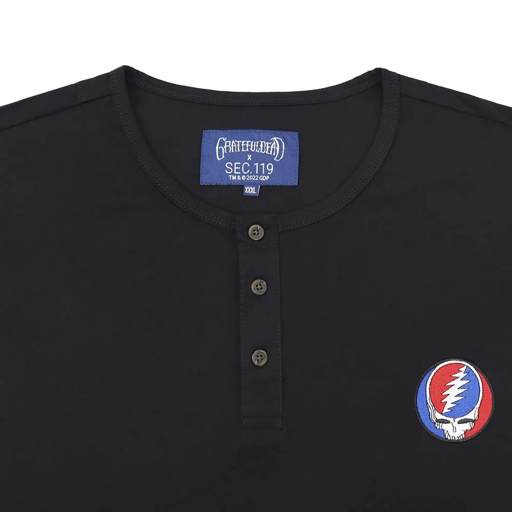 Grateful Dead | 3X - 7X Henley | Steal Your Face