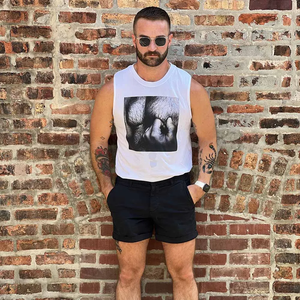 Hairy Chest Sleeveless T-Shirt