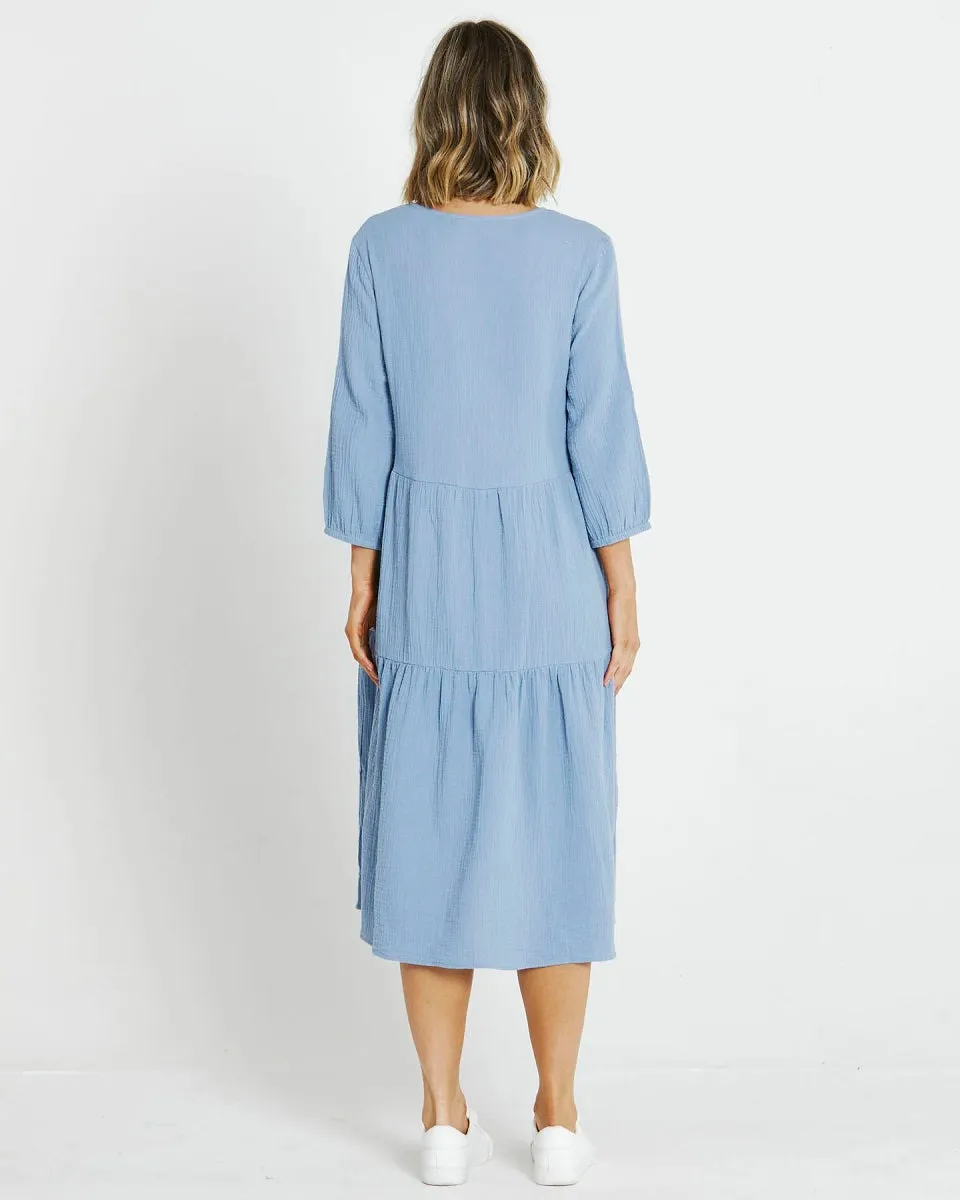 Hannah Cotton Dress Chambray