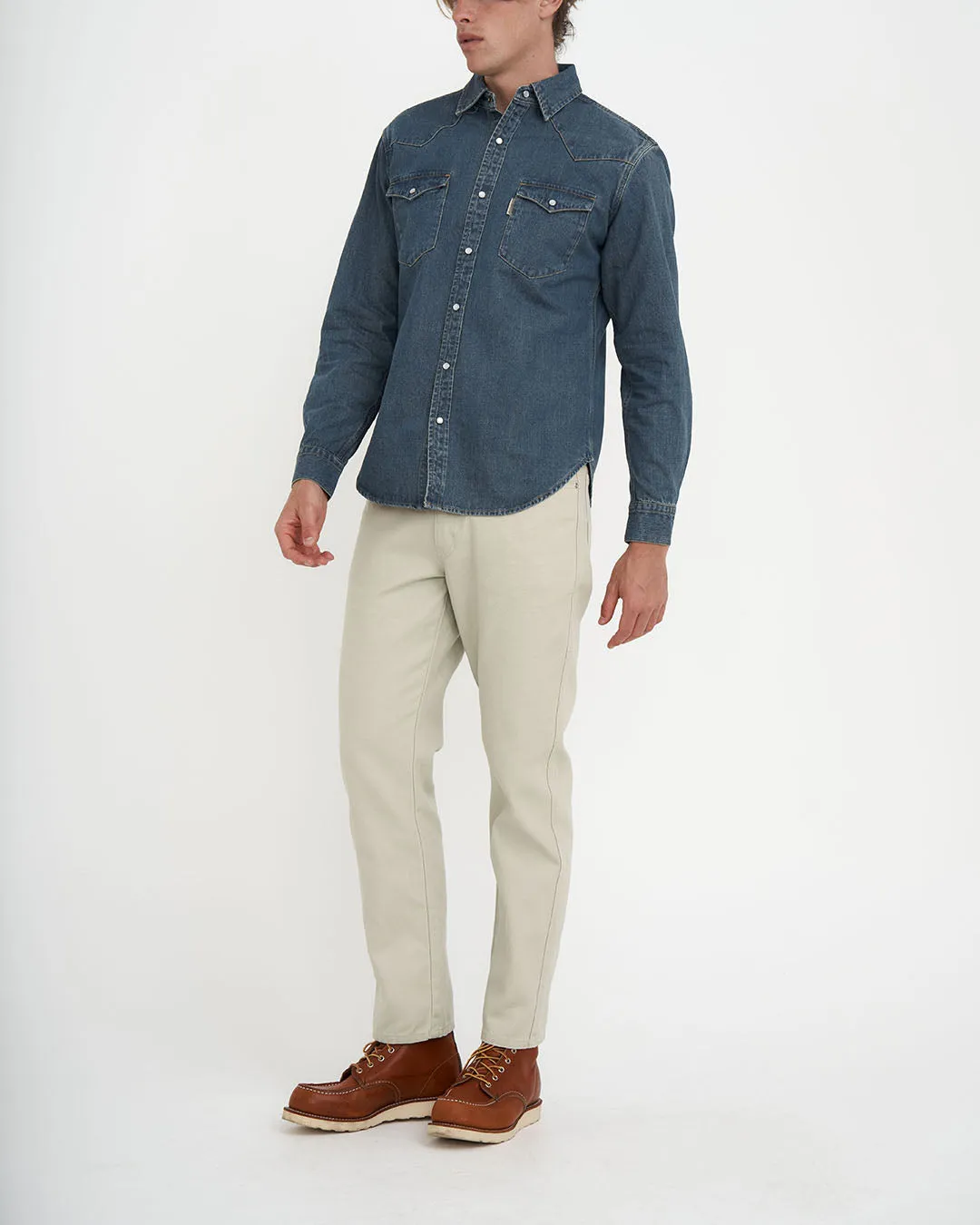 HARRIER DENIM SHIRT - BLEACH WASH