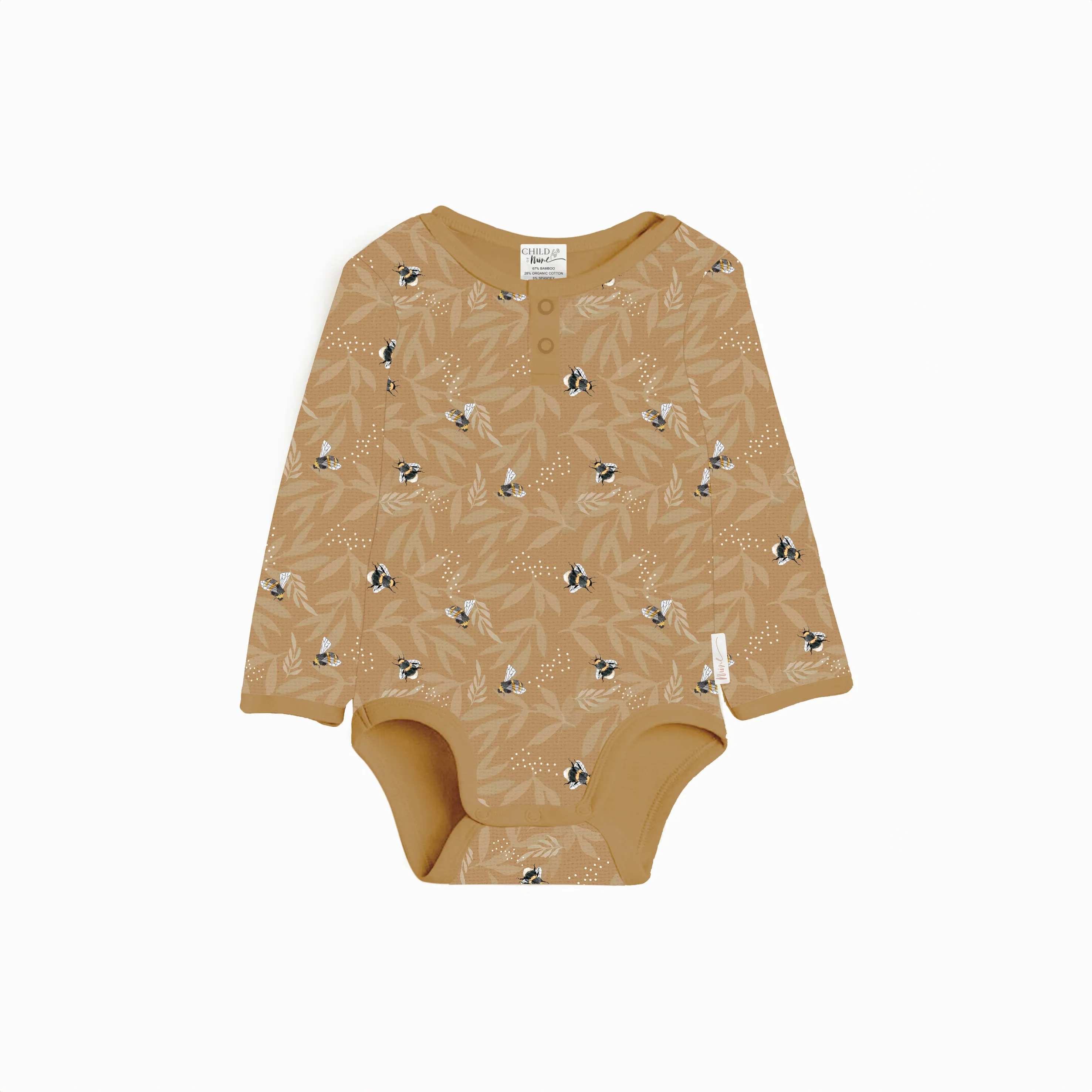 Henley Bodysuit - Bumble Bees