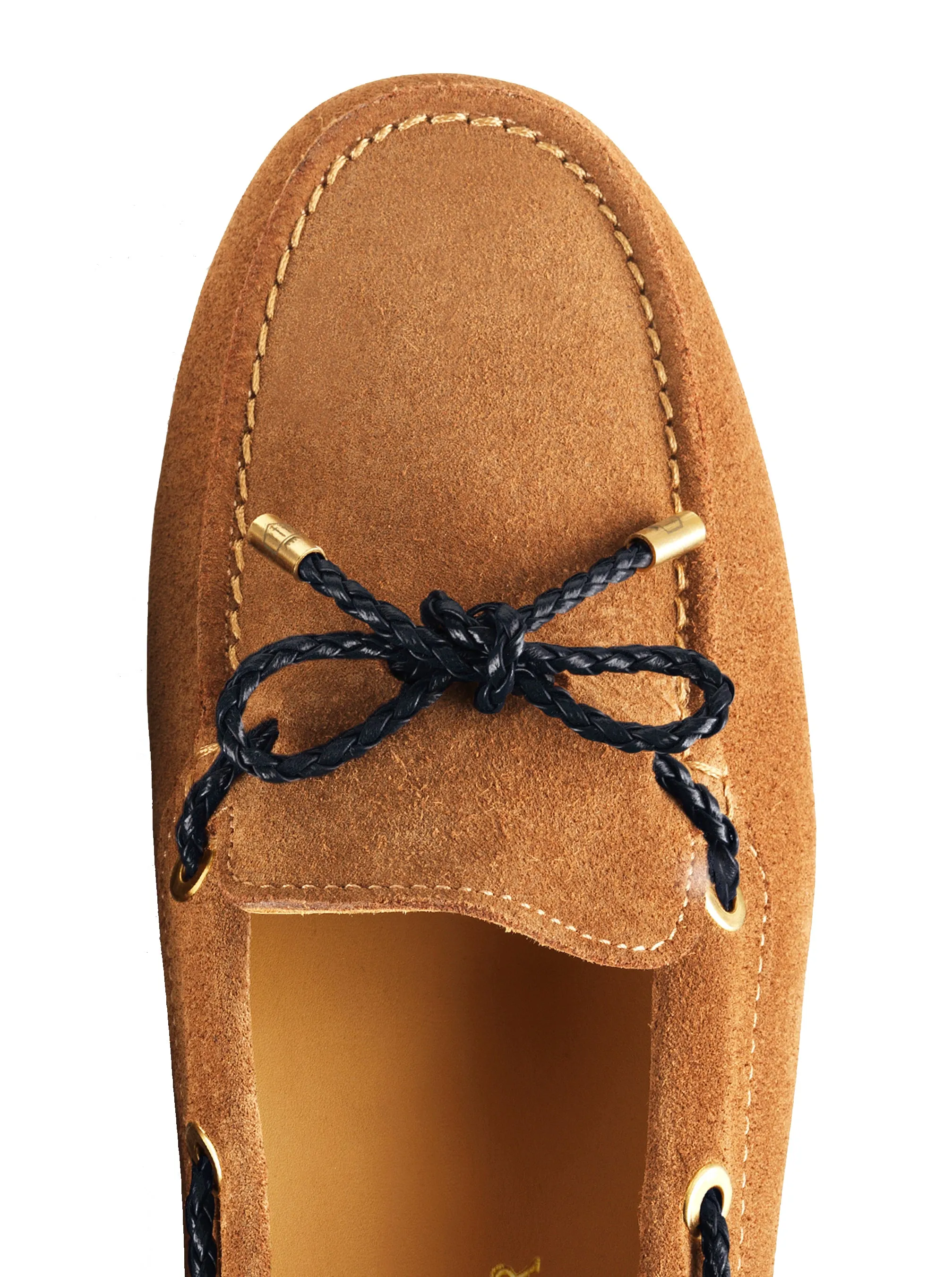 Henley Suede Driving Shoe - Tan/Navy