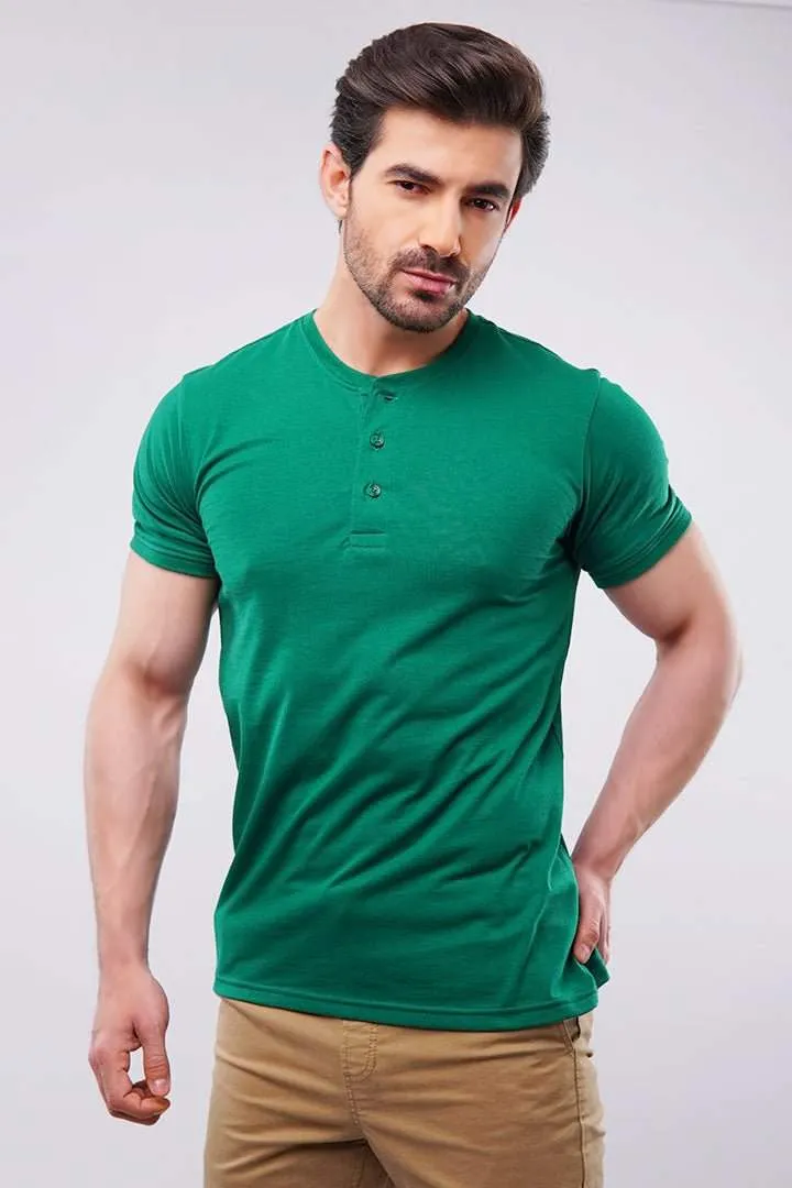 Henley T-Shirt - Green