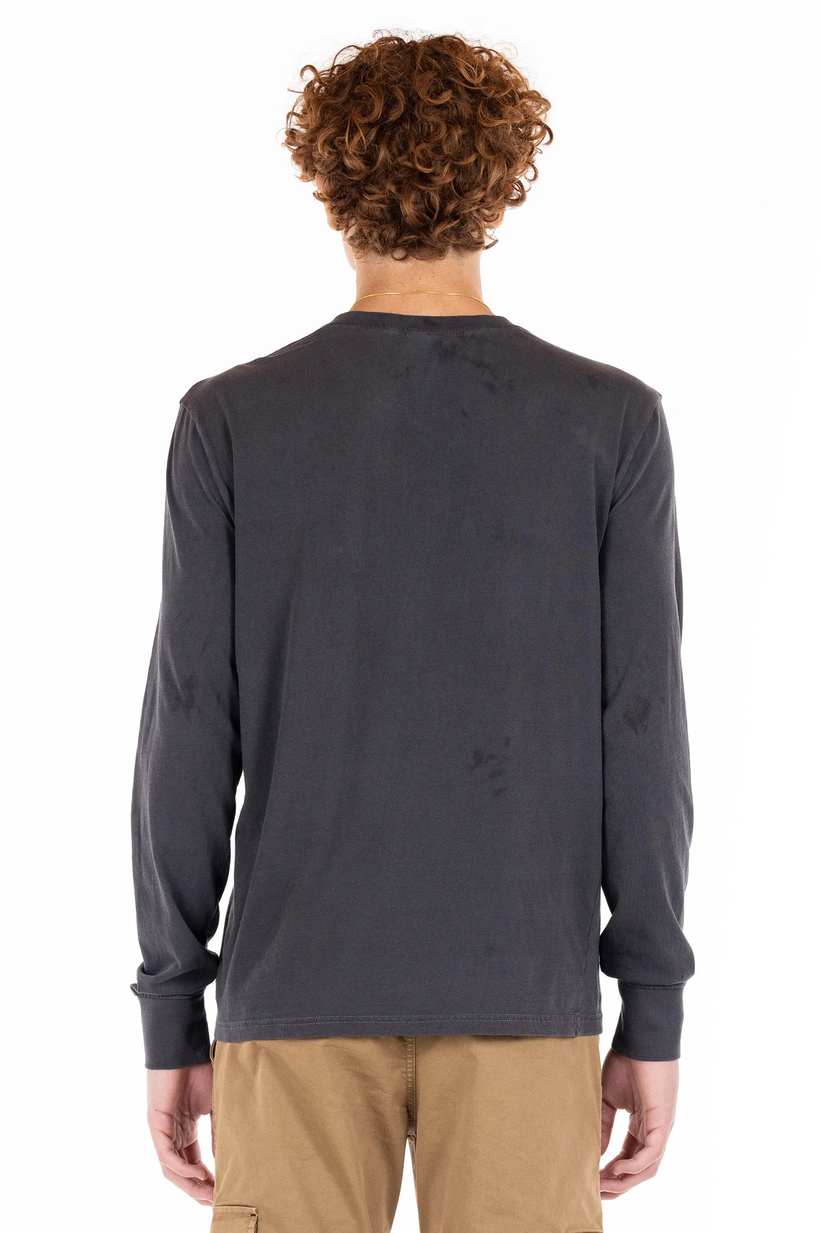 Henley Tee - Gunmetal